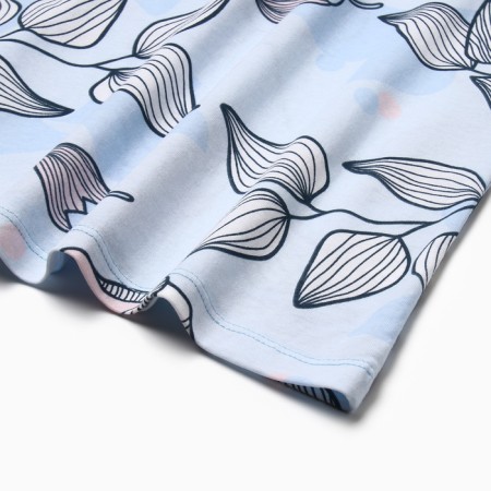 Night shirt female, the color is gray-blue, rr 54-3