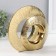 Souvenir Ceramics "Abstraction. Two rings" gold 23.5x7x21 cm