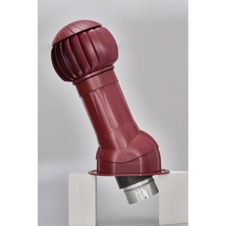 Bitumen roof ventilation kit, d = 160 mm, burgundy Ral3005