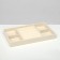 Queen Fair decorations 4 places and 7 strips for rings, 21 × 12.3 × 2.3 cm, beige color