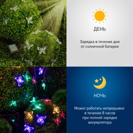 Garland Garden era on the solar battery "Butterflies" LED, IP54-5