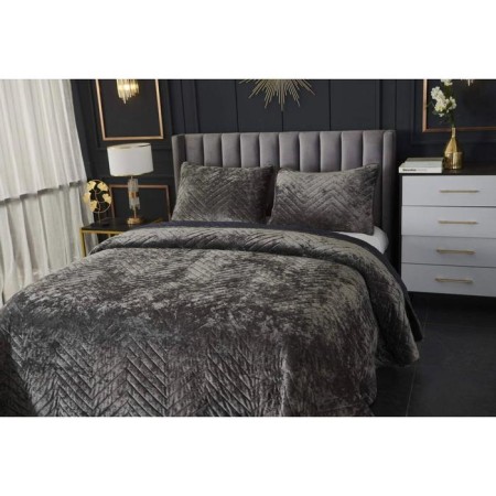 A set with a blanket "Fernand", size 240x260 cm, 50x70 cm - 2 pcs, color Stone-8