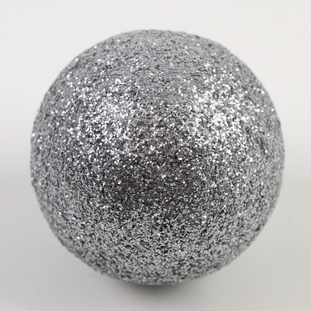 Figure for crafts and decor "Ball", set of 12 pcs., Size 1 pc. - 4 cm, silver color-1
