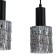 Suspended lamp 3x40W E27, size 59x11x178.5 cm