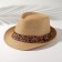 Women's hat minku "Leopard", size 56-58, brown color
