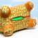 Toy - Children's "Deer" rubber inflatable, 50x27cm, in a case, brown