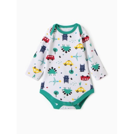 Body baby with long sleeve, green color, height 62 cm