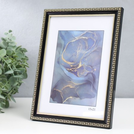 Photo frame Plastic "Kame" 15x21 cm, black-1