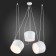 Suspended EVOLUCE lamp. Sle120653-03. TRIESTE. 3x40 watts, e27, 200 cm, white color