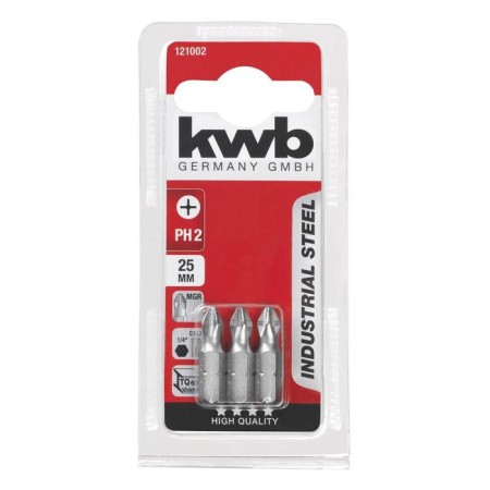 Bit KWB Industry, PH2, 25 mm, steel TQ60, 3 pcs-1