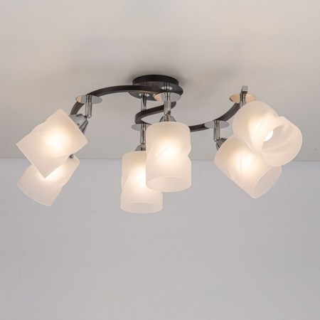 Ceiling Citilux Cutilux CL119261, 52x38x1.5 cm, 6x75W, E27, Black Color Black-3