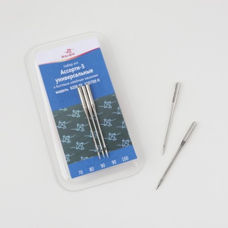 Needles for household sewing machines, universal, No. 70-100, 5 pcs-1