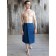 Kilt male, size 70x140 cm, dark blue color