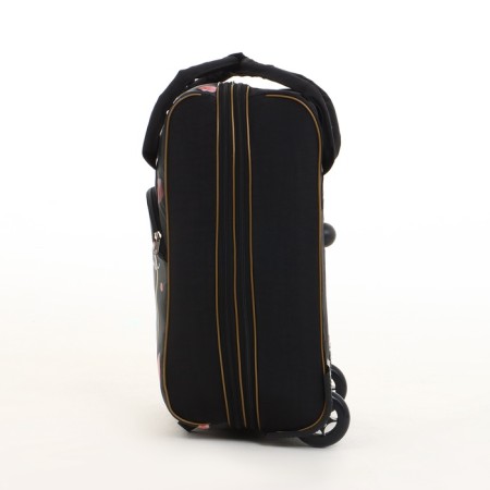 Small Small suitcase 20 "with a bag, a lightning department, with an extension, the color is black-5