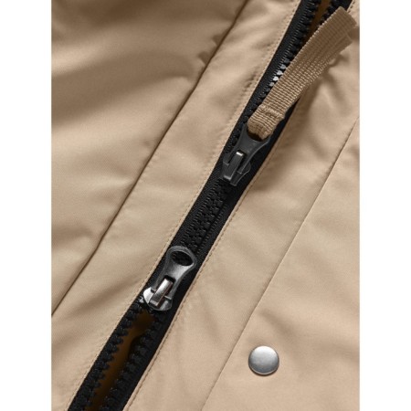 Winter park for a girl, height 170 cm, beige color-6