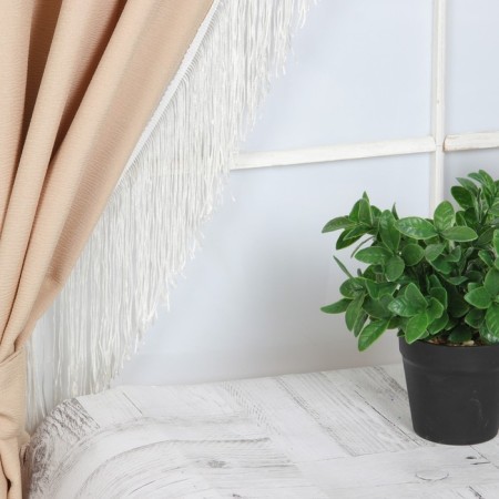 Decorative braid "Furger", 150 mm, 5 ± 0.5 m, white color-1