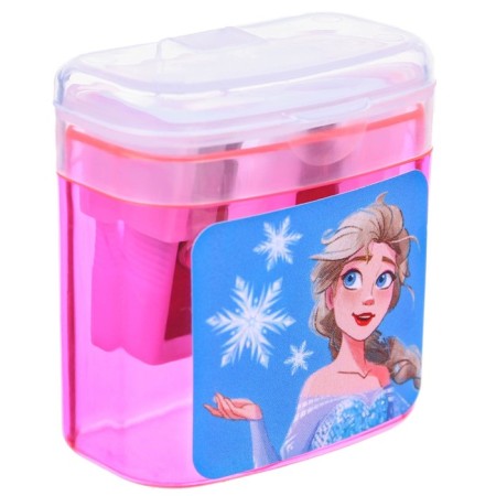 Plastic sharpener with container, double, mix, cold heart-3