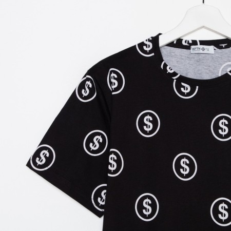 Pajama men's kaftan "money" R.54, black-7
