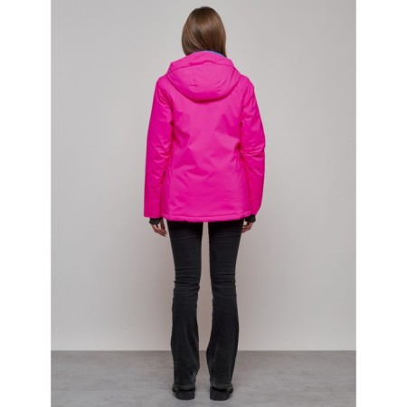 Ski jacket female, size 48, pink color-11