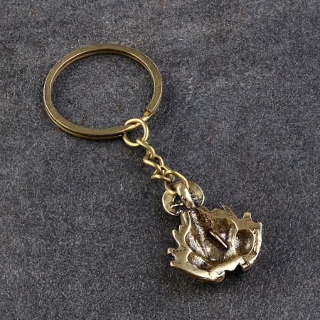 Souvenir-codes "Frog with a coin", brass, amber, 5x2x7 cm-1