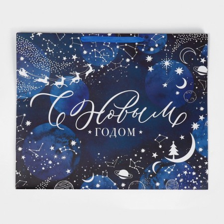 Laminated horizontal "Magic Night", XL 49 x 40 x 19 cm, New Year-6
