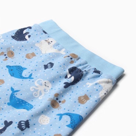 Pants children, color light blue, height 74 cm-1