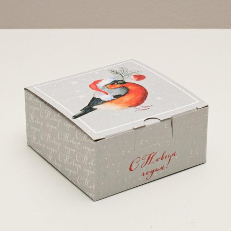 Folding box "Cozy New Year", 15 x 15 x 7 cm, New Year-1