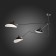 Ceiling Ceiling ST LUCE. SL305.402.03. SPRUZZO. 3x60 watts, E27, 110x110x65 cm, black color