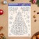 Set of stickers design "Winter beauty" holographic foil, 49.3x33.6cm