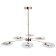 Malli chandelier LED 84W gold 80x80x33 cm Bayerlux