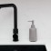 Magma liquid soap dispenser. Moroshka, 7x7x17.8 cm, gray color