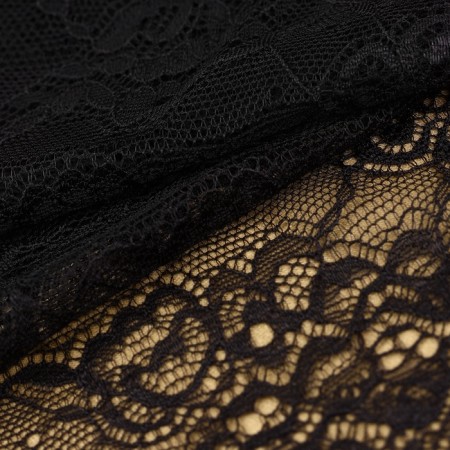 Lace cilia, 150 mm × 3 ± 0.5 m, black color-1