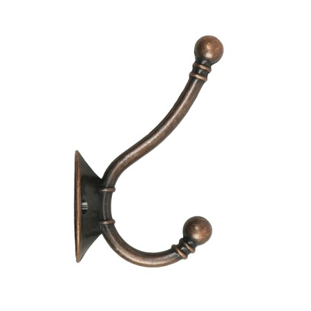 Hook furniture tundra TKD021, two -rod, copper, 50 pcs-3