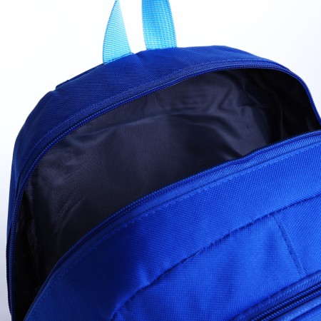 Baby backpack on lightning, blue/blue color-4