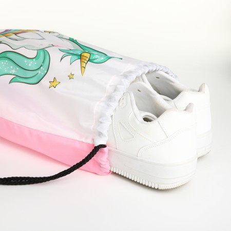 Bag for shoes on the lace, white color-3