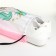 Bag for shoes on the lace, white color