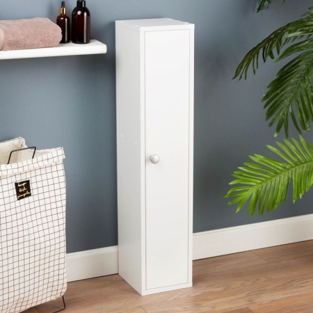 Bathroom wardrobe 200, white, 20 x 22 x 95 cm