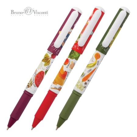 Ballpoint pen Dreamwrite "Slavic meal", Soft Touch, 0.7 mm housing, blue ink, in case, mix-9