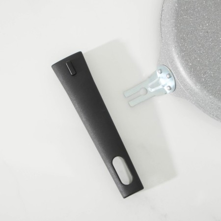 Pancake pan, d = 22 cm, plastic handle, anti -stick coating, color light marble-4
