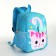 Baby backpack on lightning, blue color