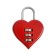 Castle of hinged code tundra "heart", red