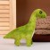 Soft musical toy "Dinosaurus", 20 cm, green color