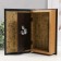 Safe Brush Tree to the leatherette "taming spatula. William Shakespeare" Flowers embossed 21x13x5 cm