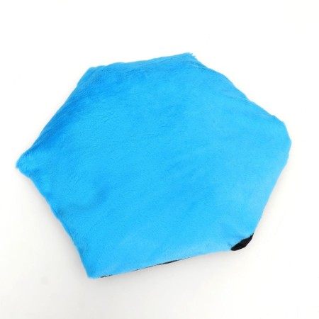 Lying "Princess", Gabardin, Plyush, 50 x 50 x 15 cm, black/blue-6