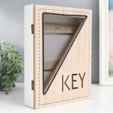 Keywood tree 6 hooks "grid-triangle" 19.5x5x26 cm-1