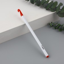 Knitting hook, d = 7 mm, 16 cm, white/red color