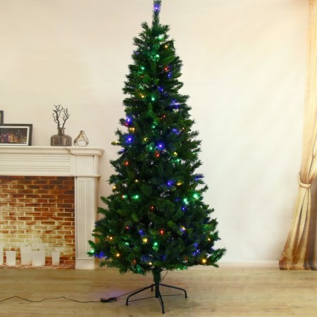 Fibrooptic Christmas tree "Exclusive" colored lights, 210 cm D of the lower tier 100 cm 778 branches