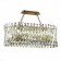 Suspension lamp ST LUCE. SL1170.303.10. Fabio. 10x40 watts, E14, 80x35x29 cm, brass color