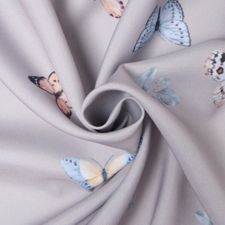 A set of curtains for the kitchen with sequences of Ethel "Butterflies" 145x180 cm - 2 pcs, 100% p/e-6