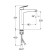 Santek Taos sink mixer, tall, chrome